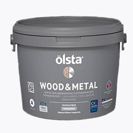 OLSTA Wood&Metal Олста Вуд и Метал Краска для деревянных и металлических поверхностей