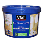 VGT Superwhite ВГТ Супервайт ВД-АК-1180 Интерьерная краска моющаяся