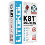LITOKOL LITOFLEX K81 Литокол Литофлекс К81 Клей, усиленный фиброволокном, для плитки, керамогранита и камня (класс С2 Е)