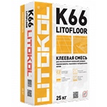 LITOKOL LITOFLOOR K66 Литокол Литофлур К66 Клей для плитки, керамогранита и камня (класс С2)
