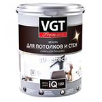 VGT Premium IQ 103 ВГТ Премиум Краска для потолков и стен сияющая белизна