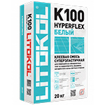 LITOKOL HYPERFLEX K100 Литокол Хайперфлекс К100 Клей высокоэластичный для укладки крупноформатных плит Белый (класс С2 TЕ S2)