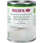 8510 BIOFA Биофа 8510 Цветное масло для интерьера, белое