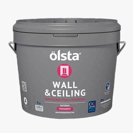 OLSTA Wall & Ceiling Олста Волл и Кейлинг Краска для стен и потолков