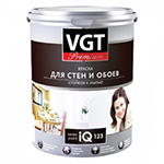 VGT Premium IQ 123 ВГТ Премиум Краска стойкая к мытью для стен и потолков